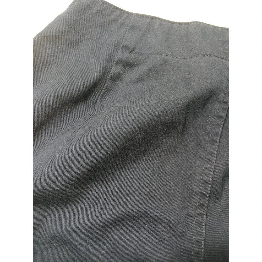 Liz‎ Golf Liz Claiborne Button Cotton Twill A-Line Skirt Womens 8 Tie Waist Vtg